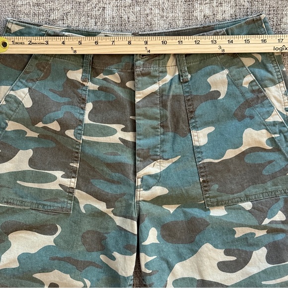 MOTHER Private High-Rise Patch Pocket Straight-Leg Ankle Jeans Camouflage 29 - Picture 15 of 16